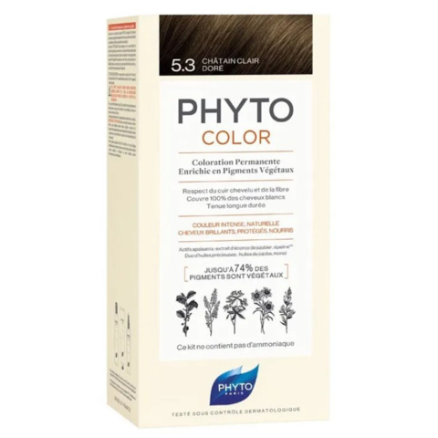 PHYTO Phytocolor краска для волос, светлый золотистый шатен оттенок 5.3